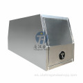 caja de herramientas de cubierta de perros cerradas de aluminio